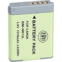 BM Premium NB-13L Battery for Canon G7 X Mark II, G7 X III, SX740